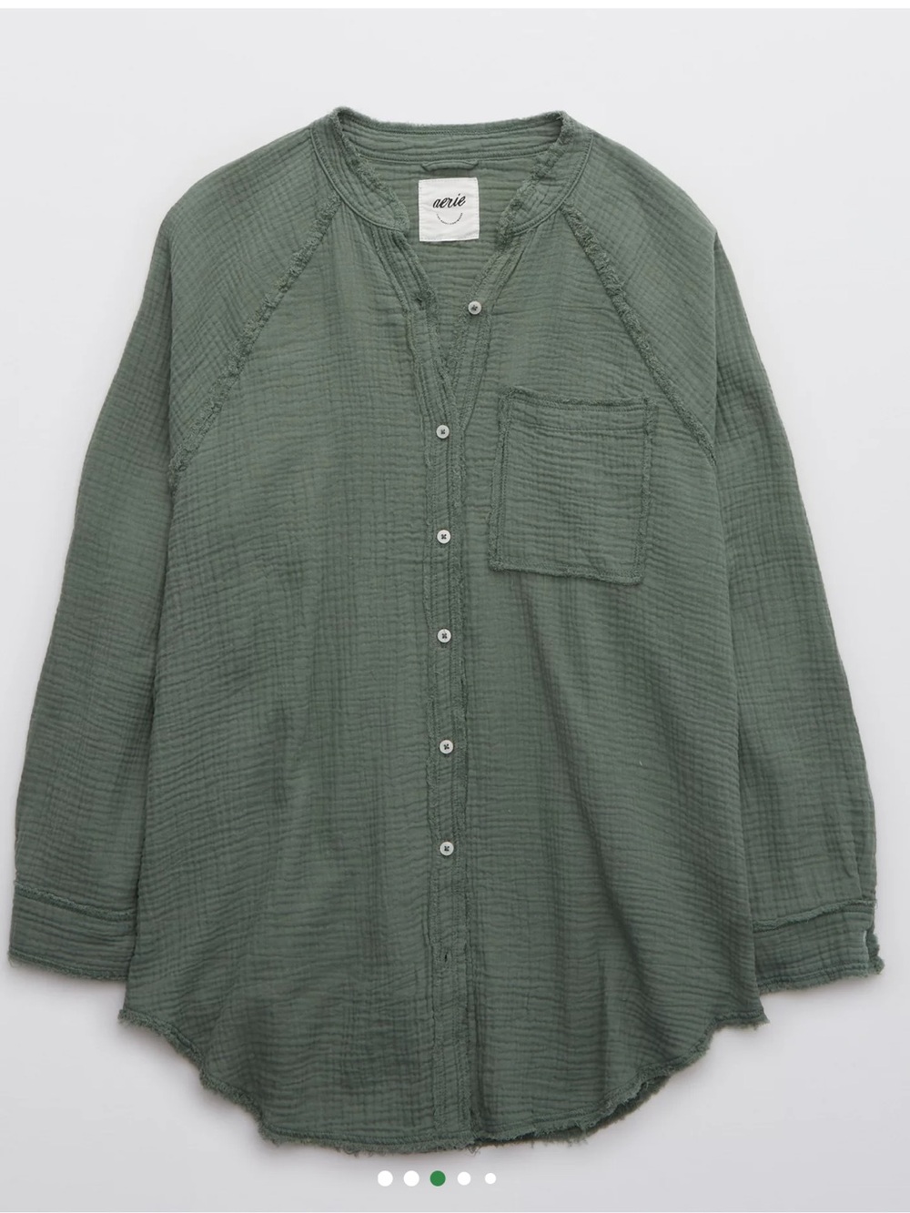 Aerie Aerie Gauzy Coverup Shirt - Picture 4 of 15